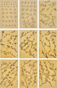 LENGYUE TAO 1895-1988,Sketches of Plum Blossoms,Sotheby's GB 2021-10-11