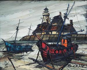 LENIL B,Lighthouse and Boats,Rachel Davis US 2014-10-25