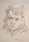 LENKIEWICZ Robert Oscar,Pencil sketch, Portrait ofJane Roberta Grey, signe,1973,Rendells 2007-10-18