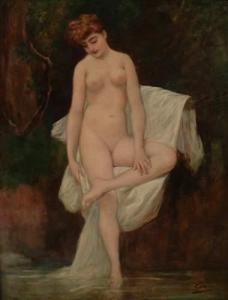 LENNER 1900-1900,Femme au bain,Cornette de Saint Cyr FR 2010-05-12