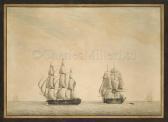 LENNOCK George Gustavus 1775-1866,Two frigates of the Blue Squadron positio,1799,Charles Miller Ltd 2021-04-27