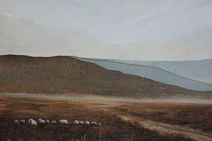 LENNON Stephen,Mountainous landscape with sheep,Henry Adams GB 2017-02-09