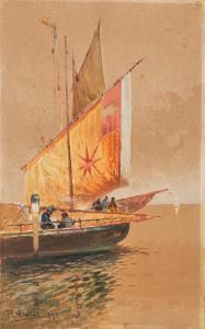 LENTINI Rocco 1858-1943,Pescatori,1898,Finarte IT 2024-09-25