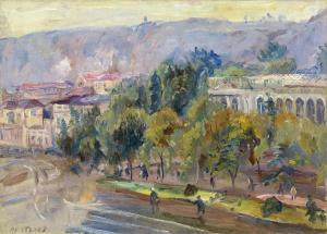 LENTULOV Aristarkh Vasilievic 1882-1943,View of Tbilisi,1931,MacDougall's GB 2023-12-05