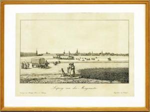 LENZ Philipp Johann W 1788-1856,Leipzig von der Morgenseite,Reiner Dannenberg DE 2019-12-09