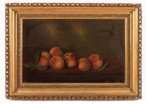 Lenzi Martin 1815-1898,A Study of Peaches on a Table,Neal Auction Company US 2019-09-15