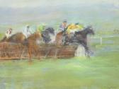 LEONARD P,Horse racing scene,Burstow and Hewett GB 2013-08-28