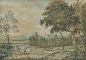 LEONARDIS Jacopo 1723-1794,An extensive landscape with shepherds,1786,Bonhams GB 2019-01-16