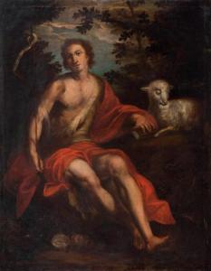 LEONARDO Jusepe 1601-1656,Saint Jean-Baptiste,1717,Aguttes FR 2017-05-16