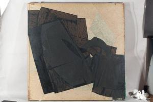 LEONELLI Dante 1932,Composition noire,1959,Osenat FR 2020-12-06