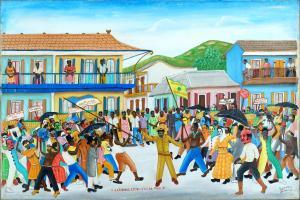 LEONIDAS RONY 1946-2012,Carnaval, c'est la Paix,1970,Galerie Moderne BE 2020-04-27