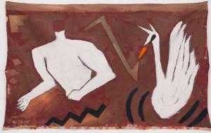 leonilson,O cisne e outono, 
o rapaz que perdeu a cabeça,1984,Bolsa de Arte BR 2011-05-12