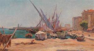 Leopold Robert 1850-1935,Port Scene in Cannes,Palais Dorotheum AT 2016-12-05