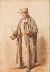 LEOPOLSKI Wilhelm 1830-1892,Man with a pipe in hand,1870,Desa Unicum PL 2018-09-20