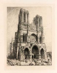 LEPERE Auguste Louis 1849-1918,Cathédrale d\’Amiens,1907,Ferri FR 2018-11-23