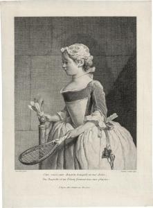 LEPICIE Bernard 1698-1755,La fillette au volant,1742,Galerie Bassenge DE 2023-06-07