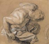LEPICIE Nicolas Bernard 1735-1784,A seated Nudet bent forward,Christie's GB 1998-07-07