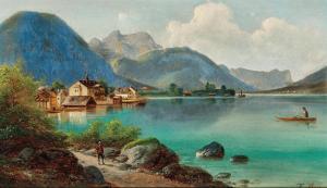 LEPIE Ferdinand 1824-1883,Blick auf Weissenbach am Attersee,Palais Dorotheum AT 2024-02-21