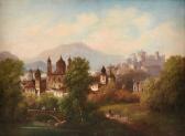 LEPIE Ferdinand 1824-1883,View of Kost Castle in Landscape,Simpson Galleries US 2020-02-15