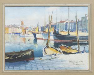 LEPINARD Paul 1887-1963,Port de Saint Tropez,Dogny Auction CH 2022-04-05