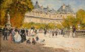 LEPINE Stanislas 1835-1892,Le palais et les jardins du Luxe,Artcurial | Briest - Poulain - F. Tajan 2022-11-09