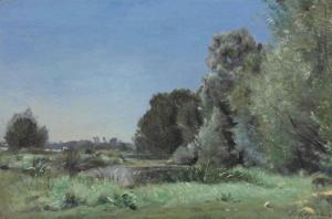 LEPINE Stanislas 1835-1892,Paysage,Christie's GB 2014-10-27