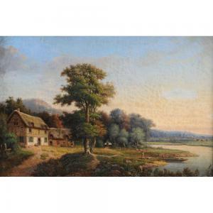 LEPINOY P,Paysage à la chaumière et à l’’’’ étang,1854,Herbette FR 2013-02-03