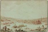 LEPRINCE Jean Baptiste 1734-1781,Paysage fluvial animé,Piasa FR 2010-03-25