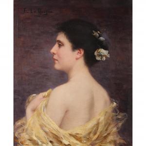 LEQUESNE Fernand 1856-1918,STUDY OF A YOUNG BEAUTY IN PROFILE,1902,Lyon & Turnbull GB 2021-09-01