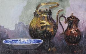 LERAT Louis 1905-1991,Still Life With Pitchers and Bowl,Brunk Auctions US 2012-09-15