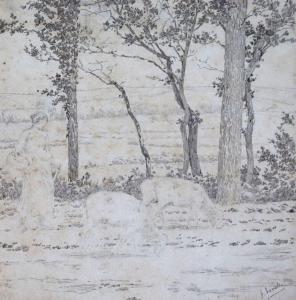 LEROLLE Henri 1848-1929,La gardienne de moutons,Bayeux Encheres FR 2024-04-01