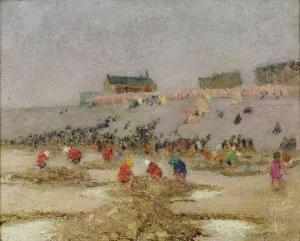 LEROLLE Paul Alexis 1874-1932,Jeu sur la plage,1927,Mercier & Cie FR 2011-10-09