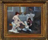 LEROLLE Paul Alexis 1874-1932,«La sortie du bain»,Salles de ventes Pillet FR 2012-05-27