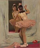 Leroux Auguste 1871-1954,Balletteuse vor dem Spiegel,Zeller DE 2012-12-06