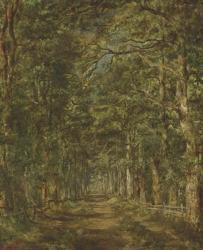 LEROUX Charles 1814-1895,Chemin dans les bois au souliers,Christie's GB 2007-04-12
