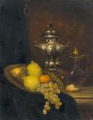 LEROUX Charles 1814-1895,Nature morte aux citrons, raisins,Marambat-Camper FR 2022-03-17