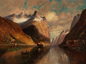 LEROUX Charles 1814-1895,Sognefjord,Zeller DE 2022-07-13