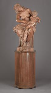 LEROUX Etienne 1836-1906,A Monumental Bacchante and Putto,1876,Heritage US 2007-11-01