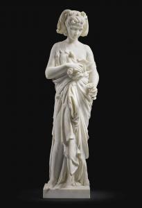 LEROUX Etienne 1836-1906,FRENCH JEUNE FILLE À LA ROSE,1881,Sotheby's GB 2017-07-12