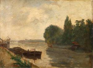 LEROUX G 1900-1900,Riverscape view,20th Century,Butterscotch Auction Gallery US 2020-03-29