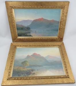 LEROUX L 1800-1900,sunlight highland landscape with water,Serrell Philip GB 2024-01-18