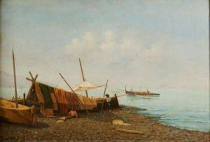 LEROY Etienne 1828,Pêcheur en bord de mer,1875,Mercier & Cie FR 2022-07-03
