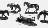 LEROY Jean François 1900-1900,cheval un genou au sol.,Tradart Deauville FR 2002-08-23