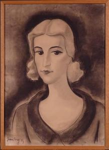 LEROY Jean 1896-1939,Portrait Les Cheveux Blancs,1937,Monsantic BE 2018-12-02