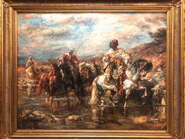 LEROY 1800-1900,La traversée à cheval,Millon & Associés FR 2021-07-15