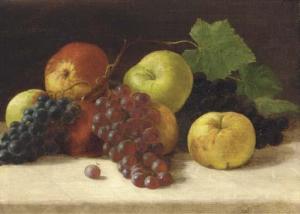 LEROY Louis Joseph 1812-1885,Still life with apples and grapes,Christie's GB 2004-03-03