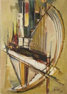 LERSY Roger 1920-2004,Piano vert,1958,Mercier & Cie FR 2024-03-02