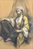 LESCUYER Léonie 1800-1800,Portrait d'orientaliste,EVE FR 2011-06-15
