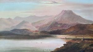 LESLIE Charles 1835-1890,Angler by a Scottish loch,1883,David Lay GB 2024-01-18