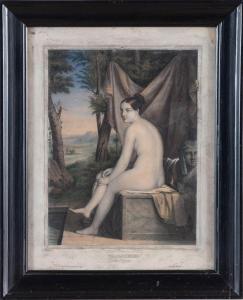 LESOURD DE BEAUREGARD Ange Louis Guillaume 1800-1875,Baigneuse - après le bain,Gregory's 2020-09-14